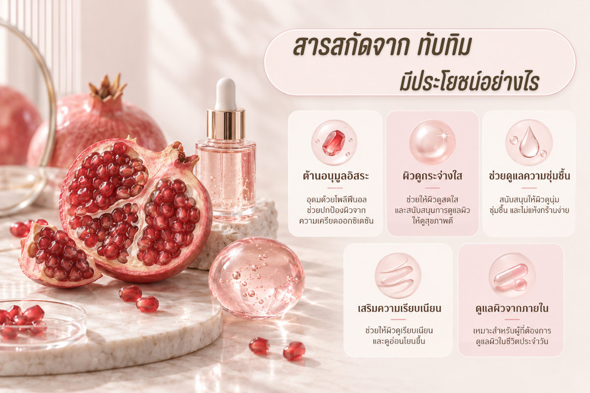 สารสกัดจากทับทิม มีประโยชน์อย่างไร