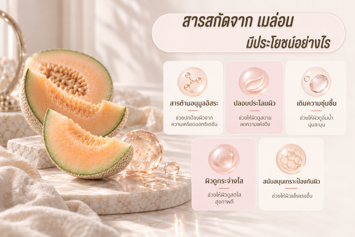 สารสกัดเมล่อน มีประโยชน์อย่างไร